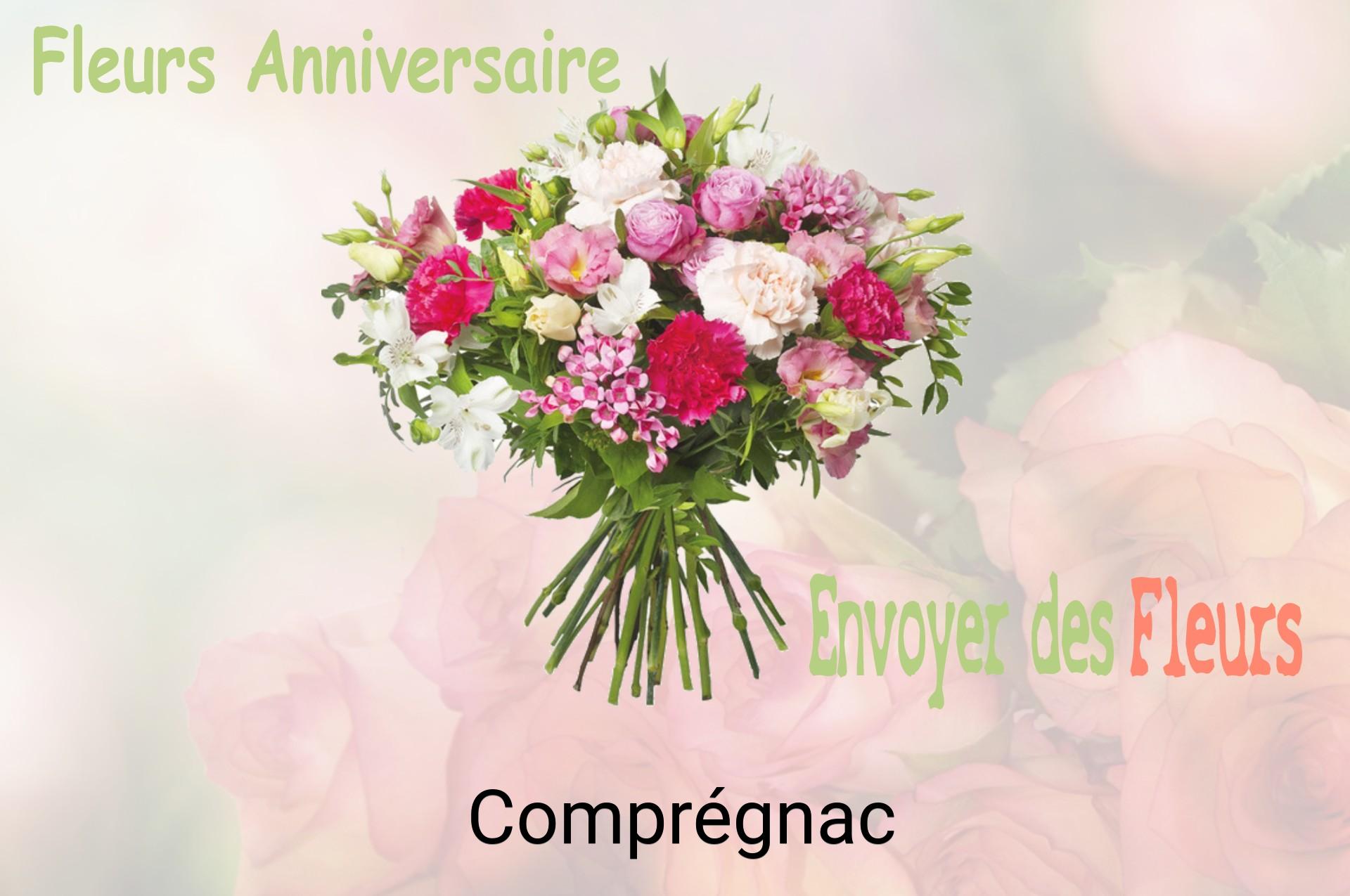 Bouquet de fleurs d’anniversaire livré à Comprégnac